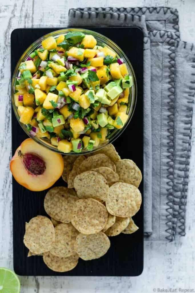 avocado peach salsa