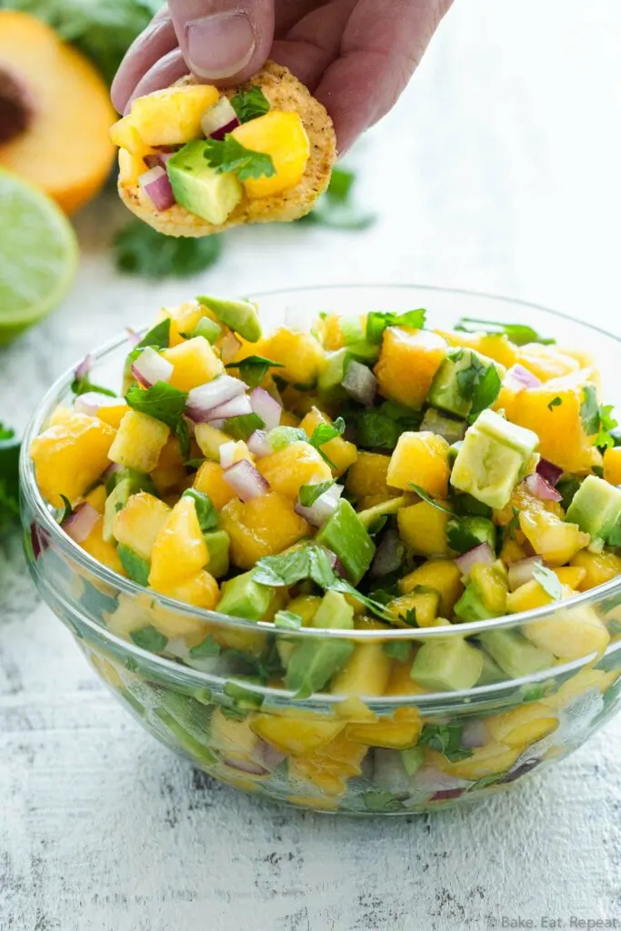 avocado peach salsa