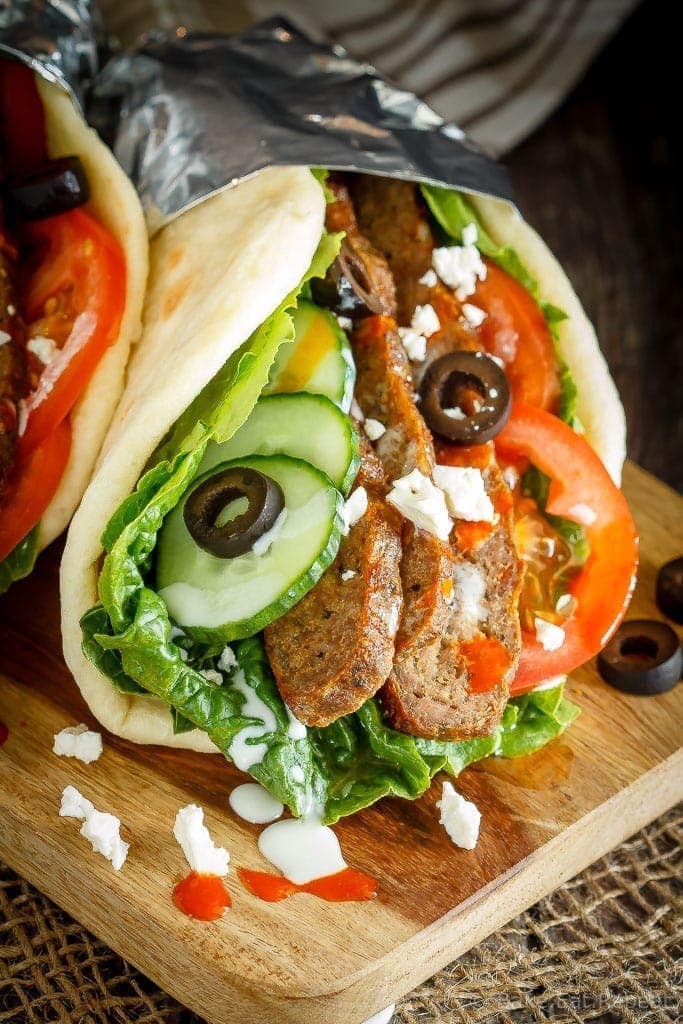 These homemade donairs are so easy to make and the whole family will love them! Serve them with flatbread and lots of toppings for a fun and easy meal!