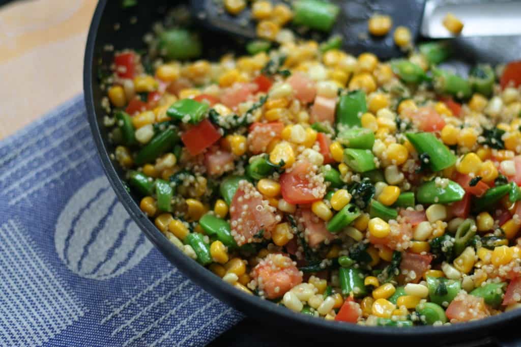 Vegetable quinoa stirfry