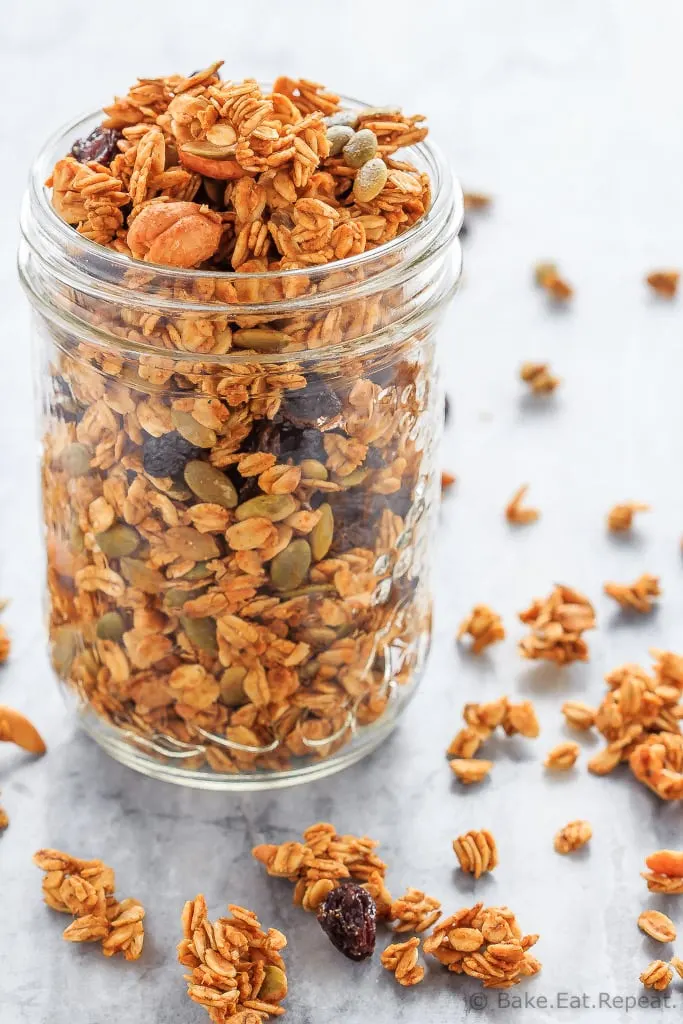 Pumpkin Spice Granola - Bake. Eat. Repeat.