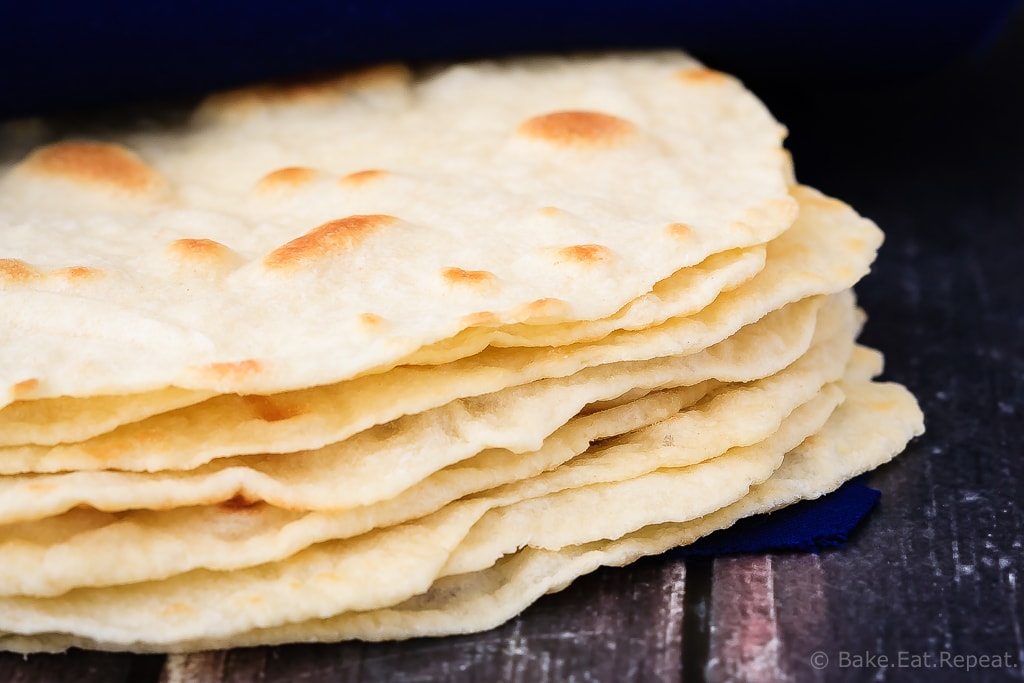 Homemade Tortillas - Easy to make, melt in your mouth homemade tortillas. These tortillas are so much better then the store-bought ones - and easier then you would think!
