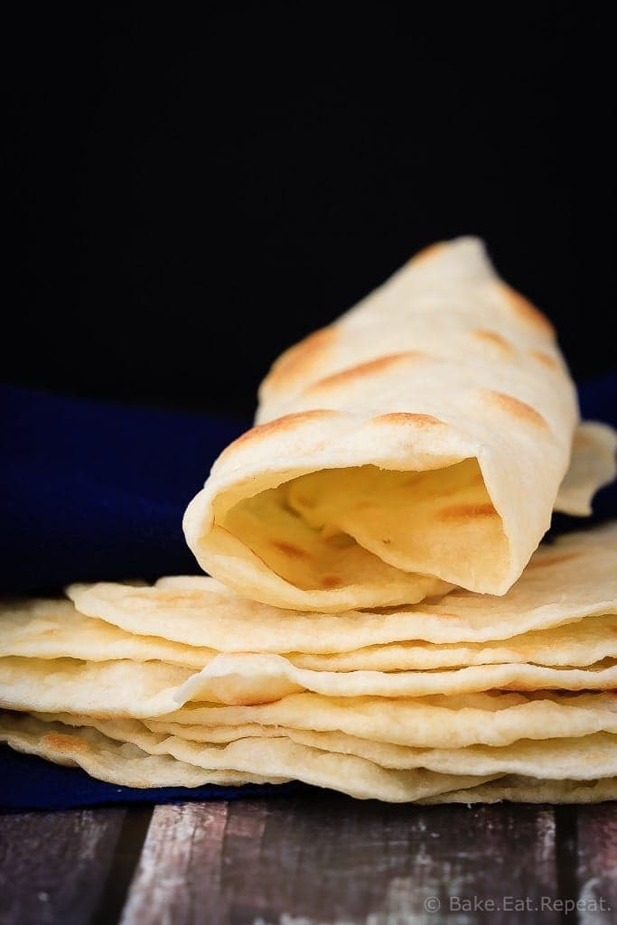 Homemade Tortillas - Easy to make, melt in your mouth homemade tortillas. These tortillas are so much better then the store-bought ones - and easier then you would think!