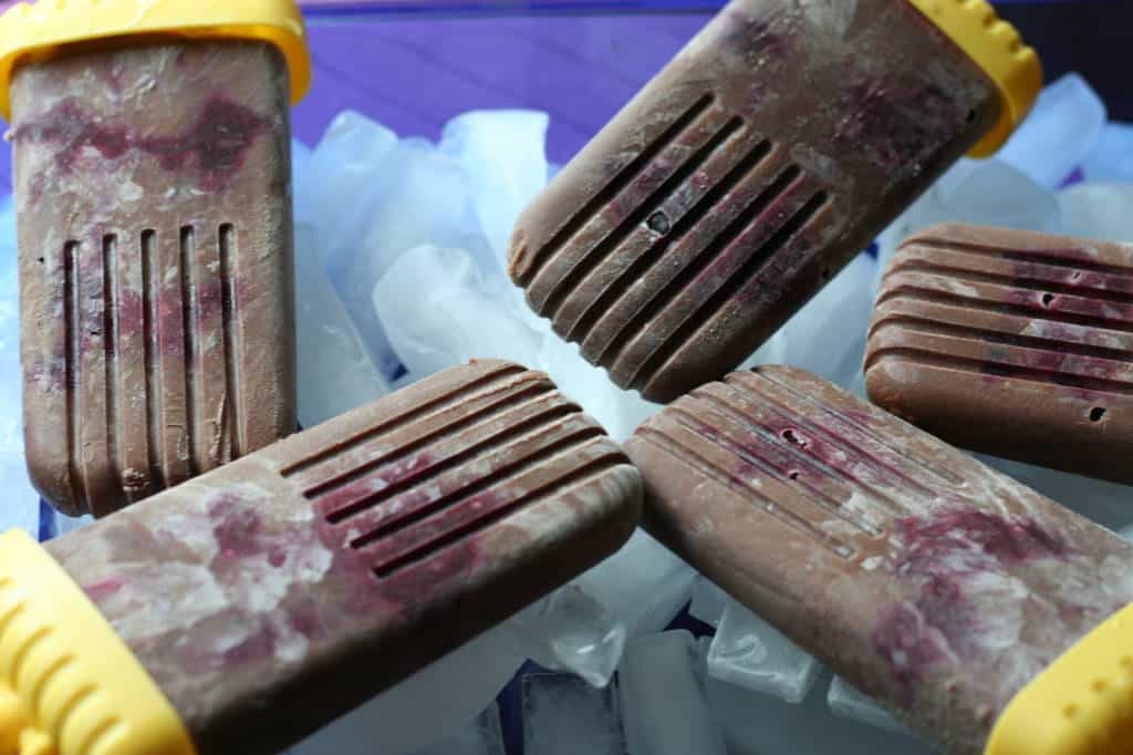 Dark Chocolate Cherry Fudgesicles