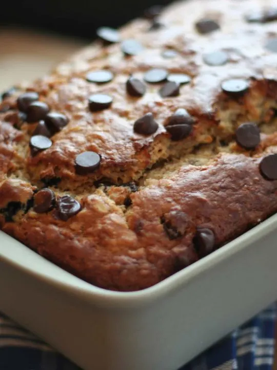 Blueberry Chocolate Chip Banana Oat Bread