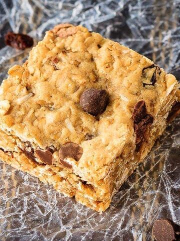 Oatmeal Raisin Chocolate Chip Bars