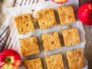 These caramel apple blondies are soft and chewy and filled with apples, cinnamon and salted caramel sauce. They mix up quickly and disappear just as fast!
