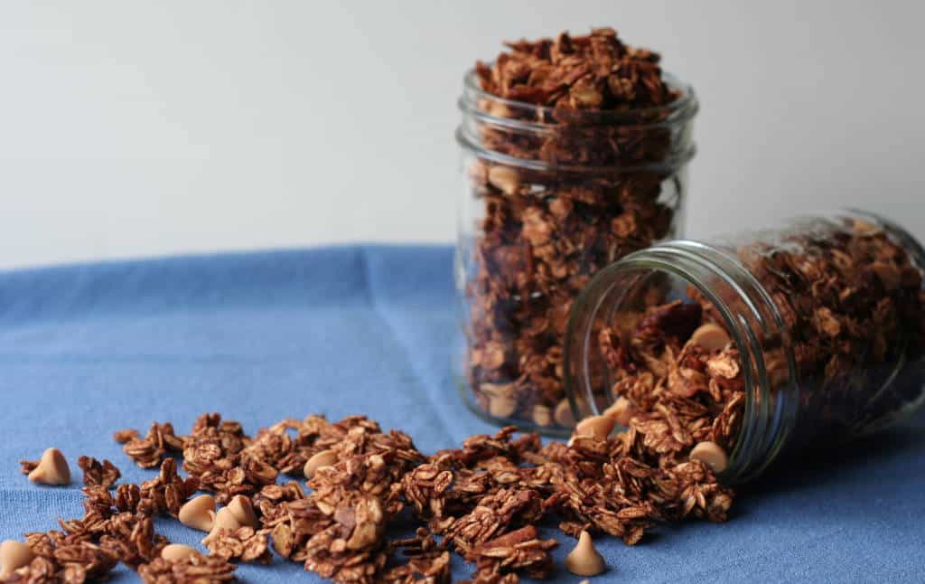 Chocolate Peanut Butter Banana Granola - Bake.Eat.Repeat.