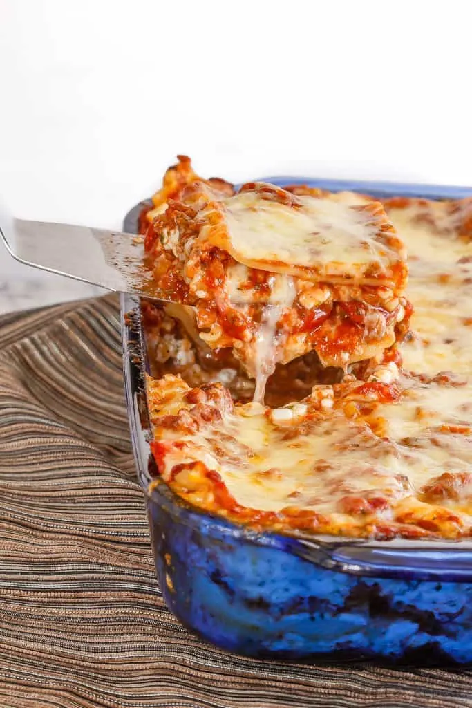 Homemade lasagna 
