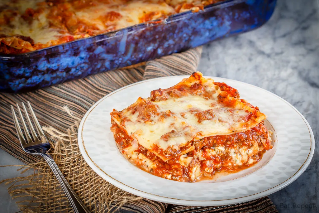 Homemade lasagna