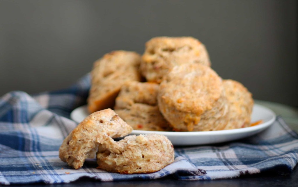 Cheddar Bacon Beer Biscuits - Bake.Eat.Repeat.