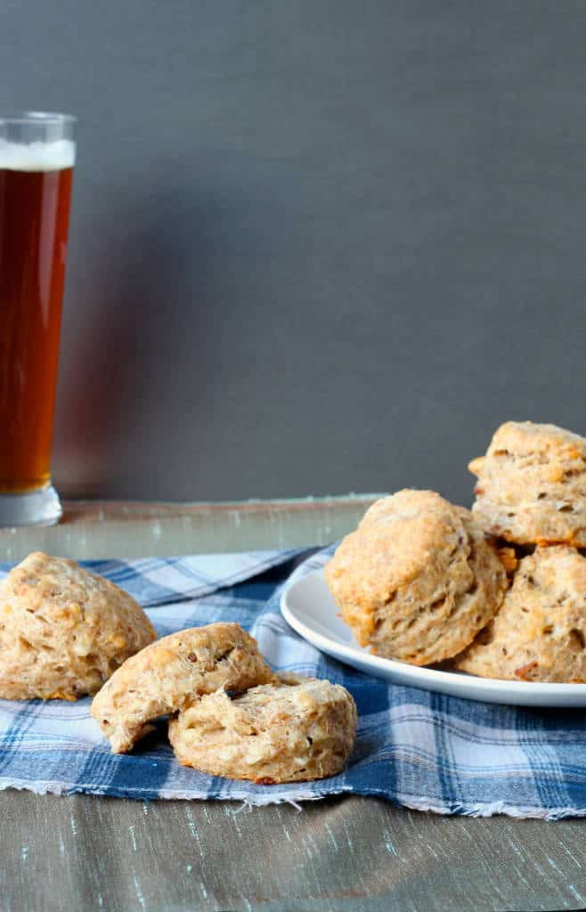 Cheddar Bacon Beer Biscuits - Bake.Eat.Repeat.