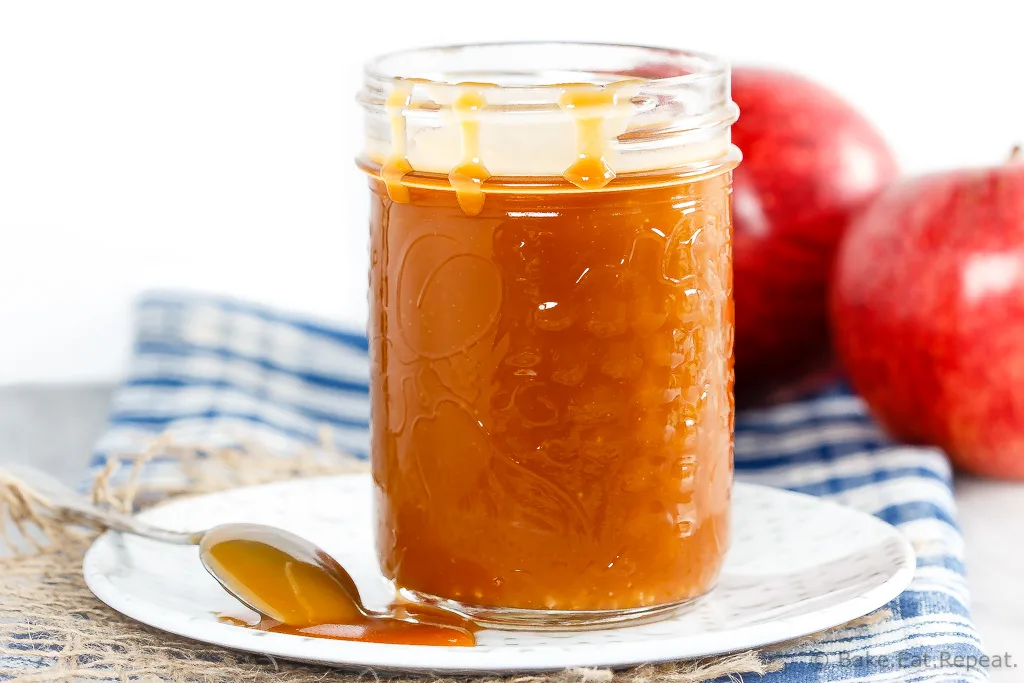 This homemade salted caramel sauce has just 4 ingredients and is so easy to make. If you love salted caramel sauce, you need to try making it!