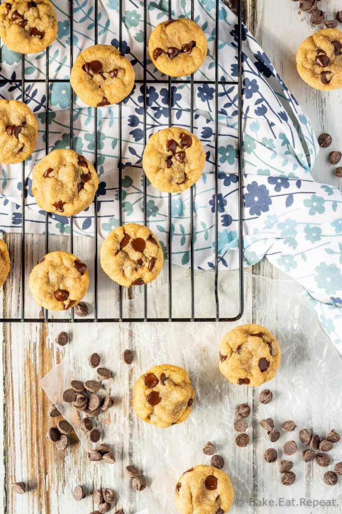 Mini Chocolate Chip Peanut Butter Cookie Cups