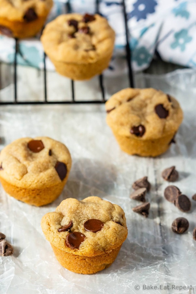 Mini Chocolate Chip Peanut Butter Cookie Cups