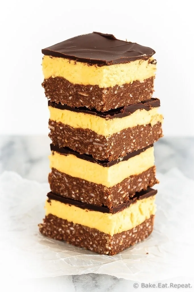 These are the absolute best nanaimo bars, an amazing sweet treat that's a perfect addition to your holiday dessert table!