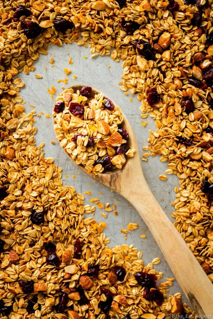 cranberry orange almond granola