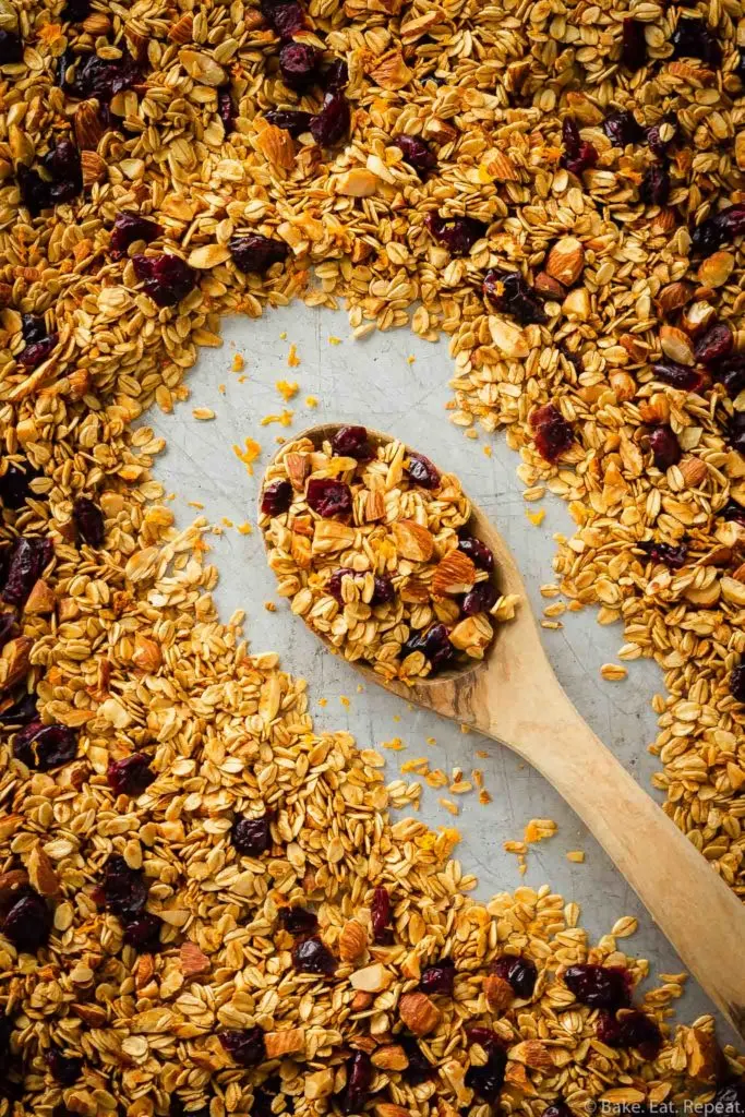 cranberry orange almond granola