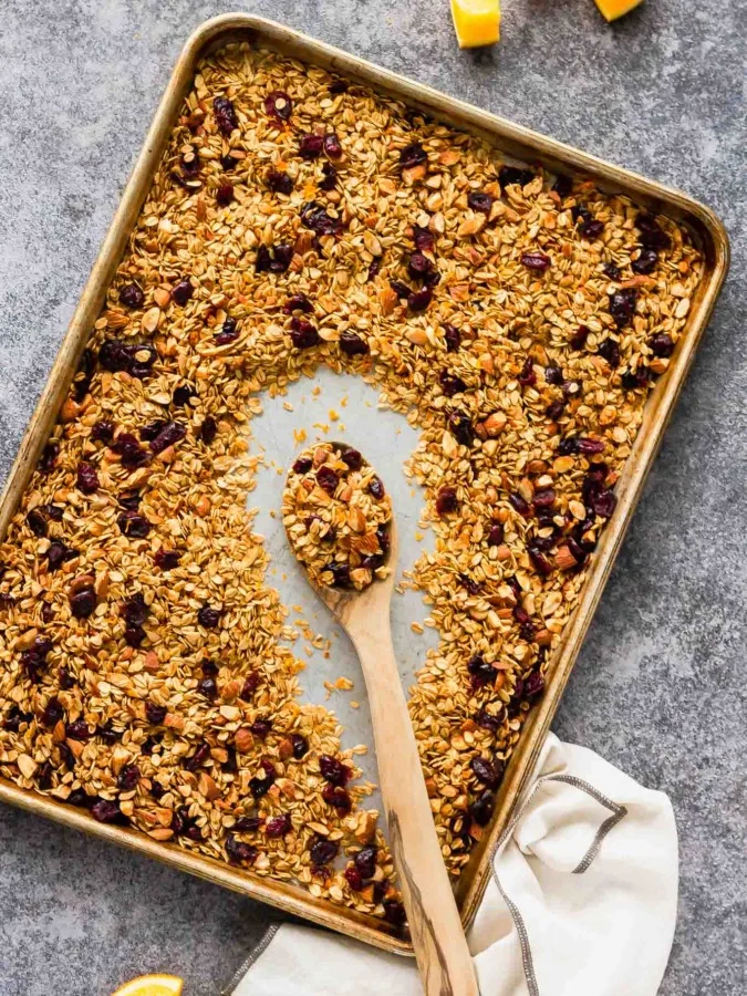 cranberry orange almond granola