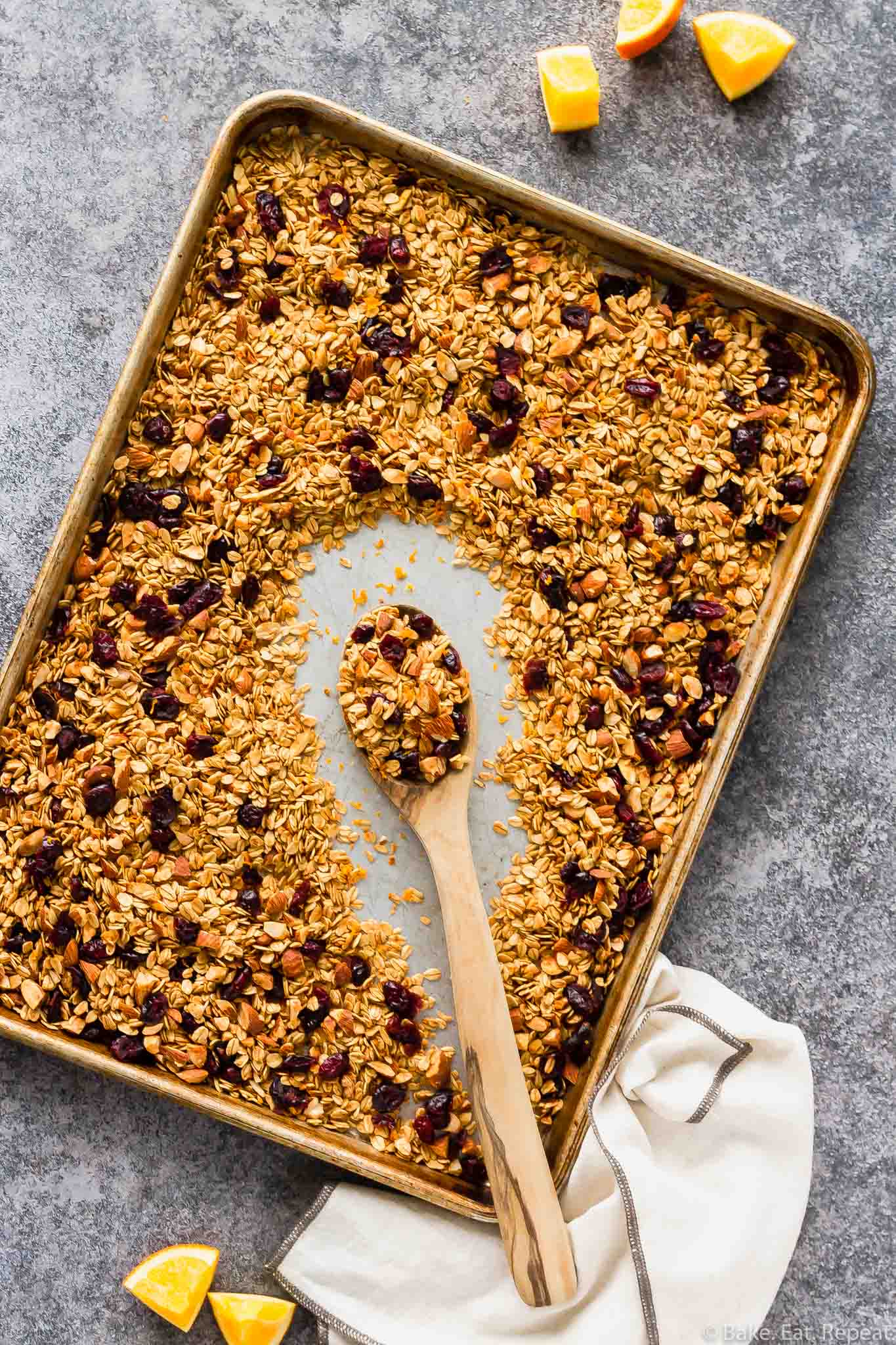 Cranberry Orange Almond Granola Bake Eat Repeat