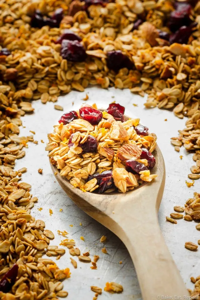 cranberry orange almond granola