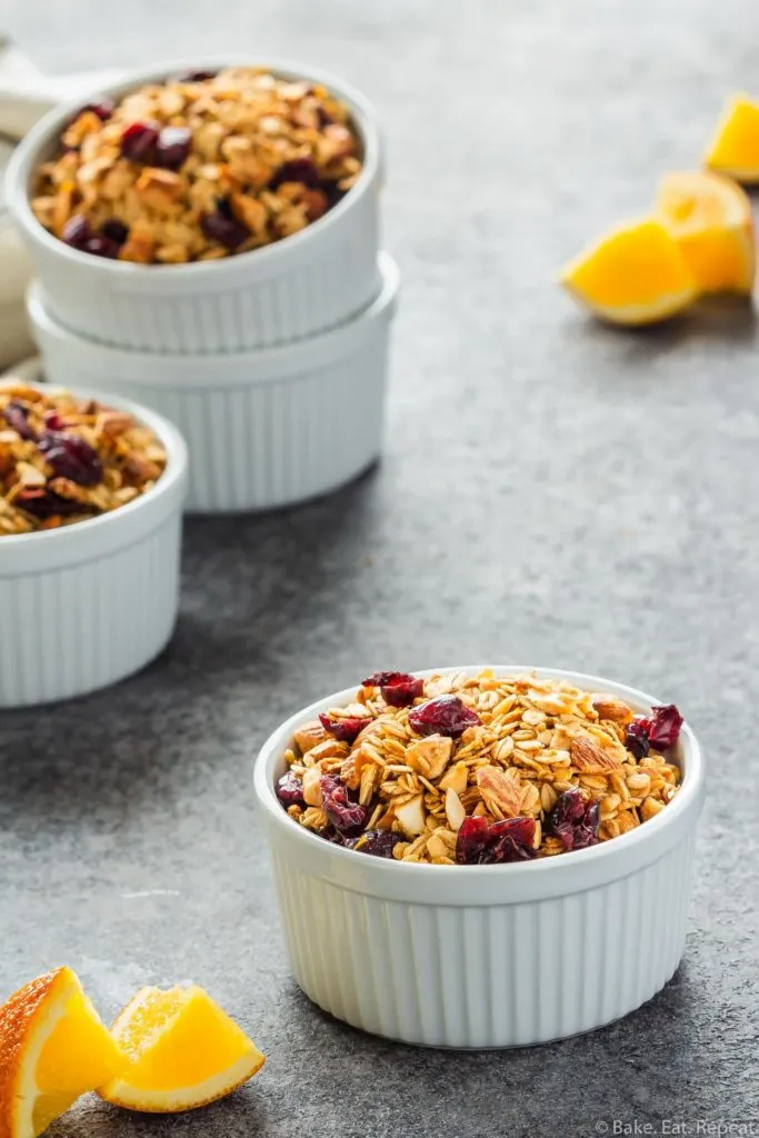 cranberry orange almond granola