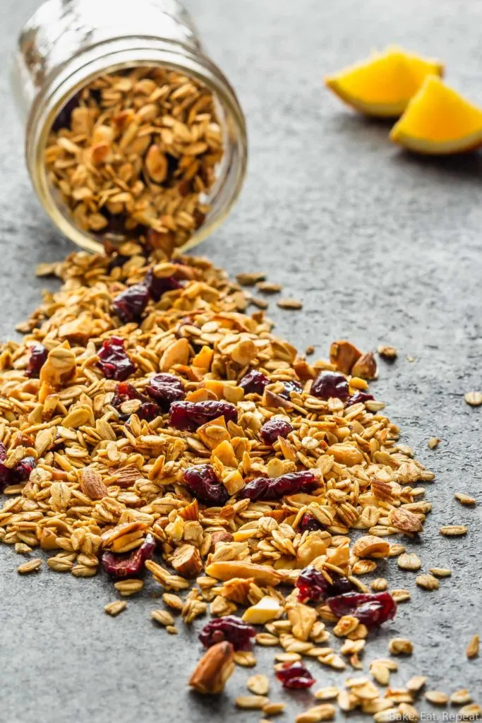 cranberry orange almond granola