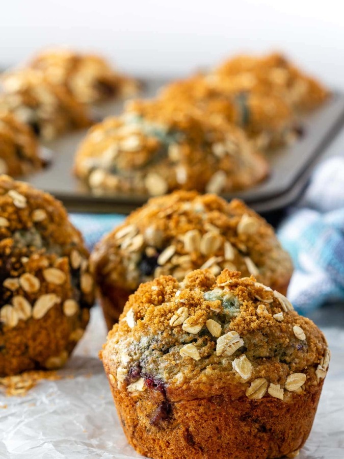 blueberry oatmeal muffins