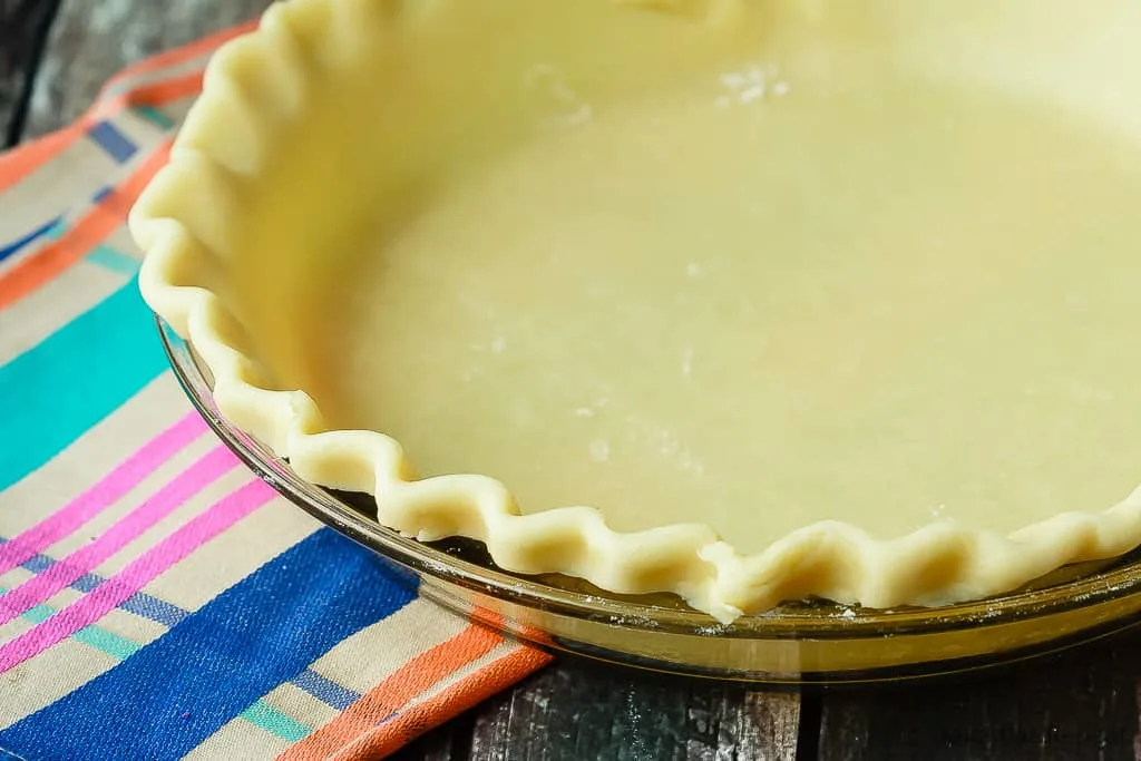 Use a grater to slice cold butter for pie crust. Super quick and