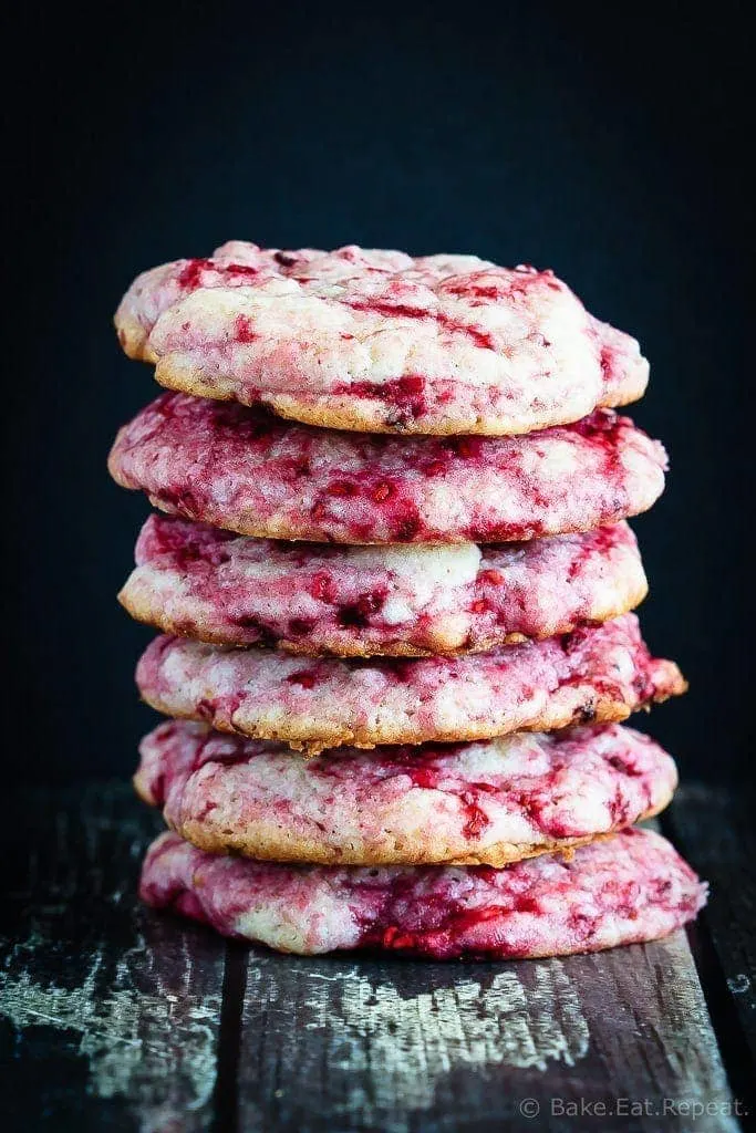 Raspberry Lemon Cookies - These raspberry lemon cookies are ultra soft and chewy - quick and easy to make and so tasty everyone loves them. One of the best cookies I've made!