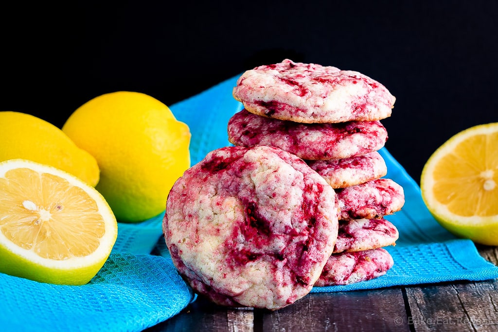 Raspberry Lemon Cookies - These raspberry lemon cookies are ultra soft and chewy - quick and easy to make and so tasty everyone loves them. One of the best cookies I've made!