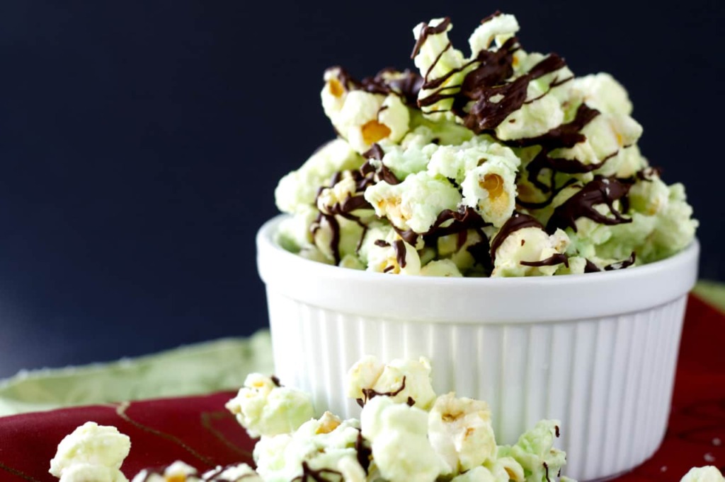 Chocolate Mint Popcorn