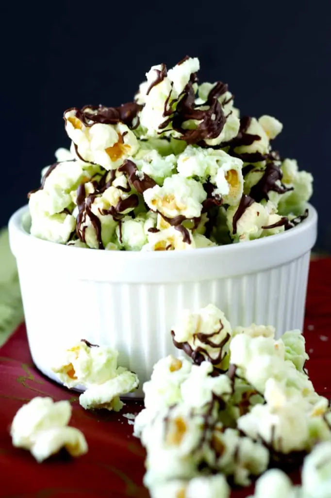 Chocolate Mint Popcorn