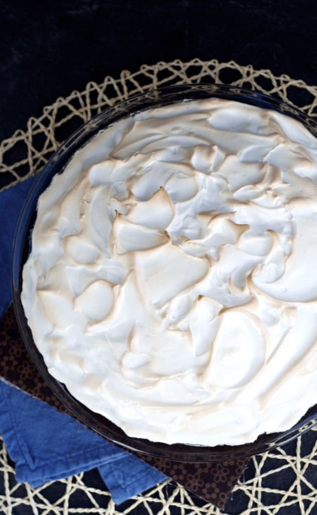 Lemon Meringue Brownie Pie