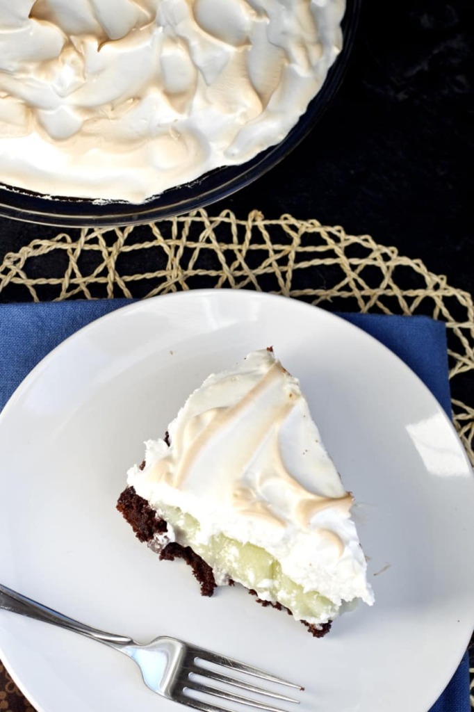 Lemon Meringue Brownie Pie