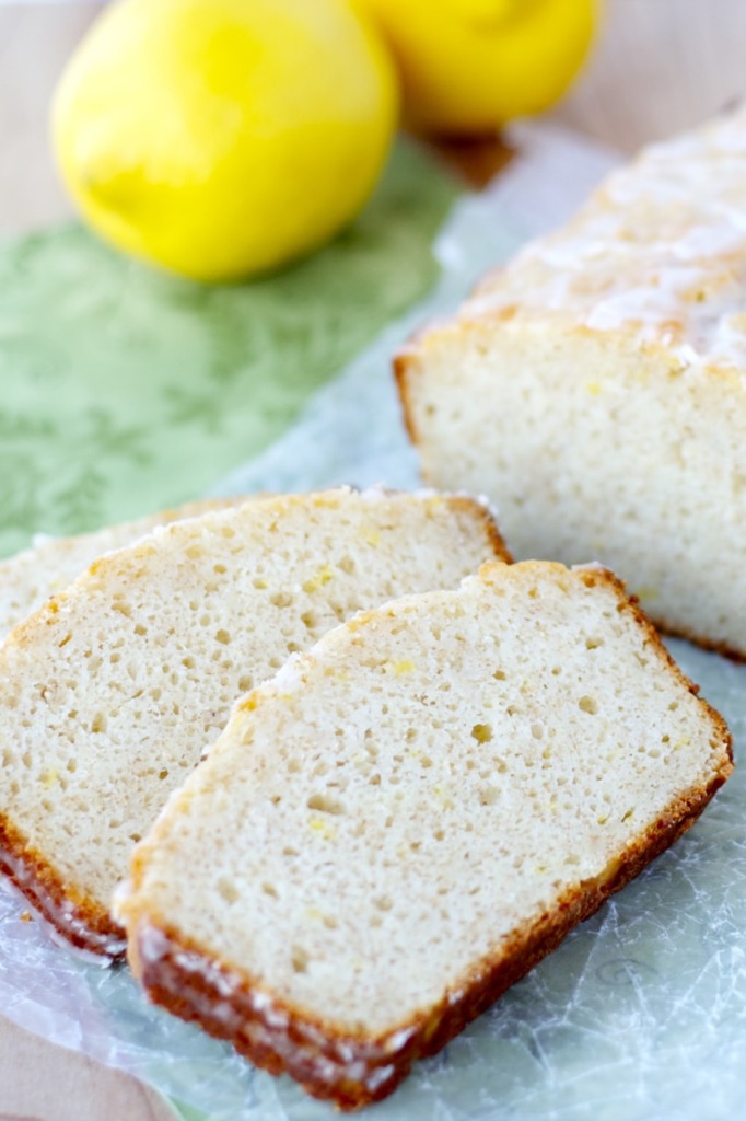 Lemon Yogurt Bread - Healthy, whole wheat lemon yogurt bread with a delectable lemon glaze. Quick, easy and healthy for the perfect breakfast or snack!