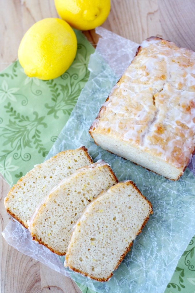 Lemon Yogurt Bread - Healthy, whole wheat lemon yogurt bread with a delectable lemon glaze. Quick, easy and healthy for the perfect breakfast or snack!