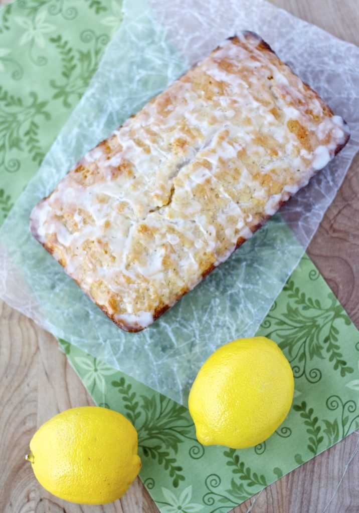 Lemon Yogurt Bread - Healthy, whole wheat lemon yogurt bread with a delectable lemon glaze. Quick, easy and healthy for the perfect breakfast or snack!