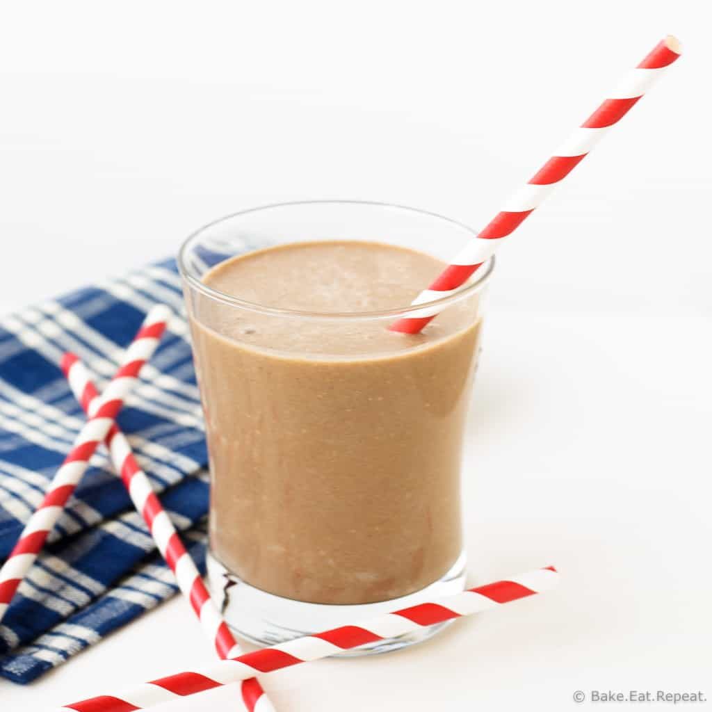 Healthy Chocolate Peanut Butter Smoothie -5