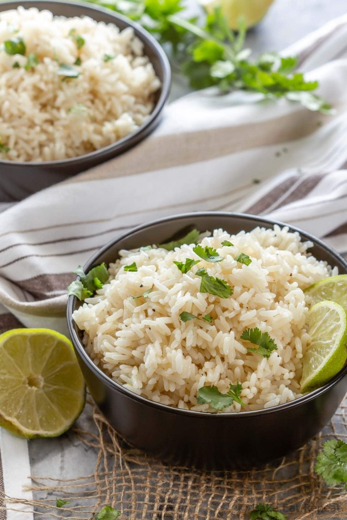 Coconut lime rice with cilantro