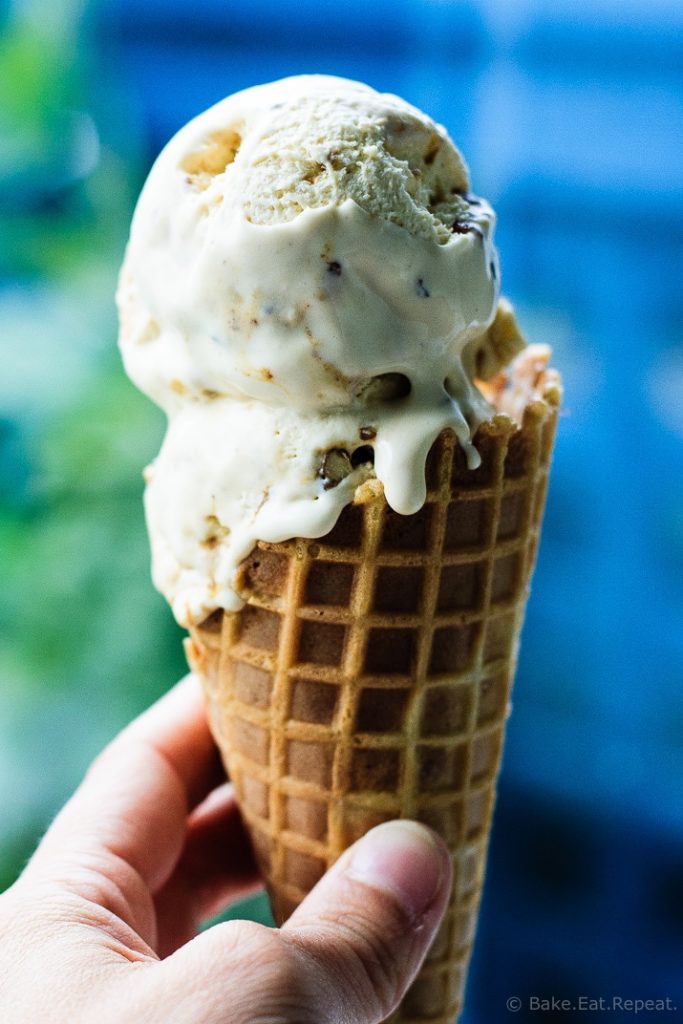 Molasses Pecan Praline Ice Cream - No churn molasses pecan praline ice cream that is super easy to make, and such a rich and creamy treat for a hot summer day!