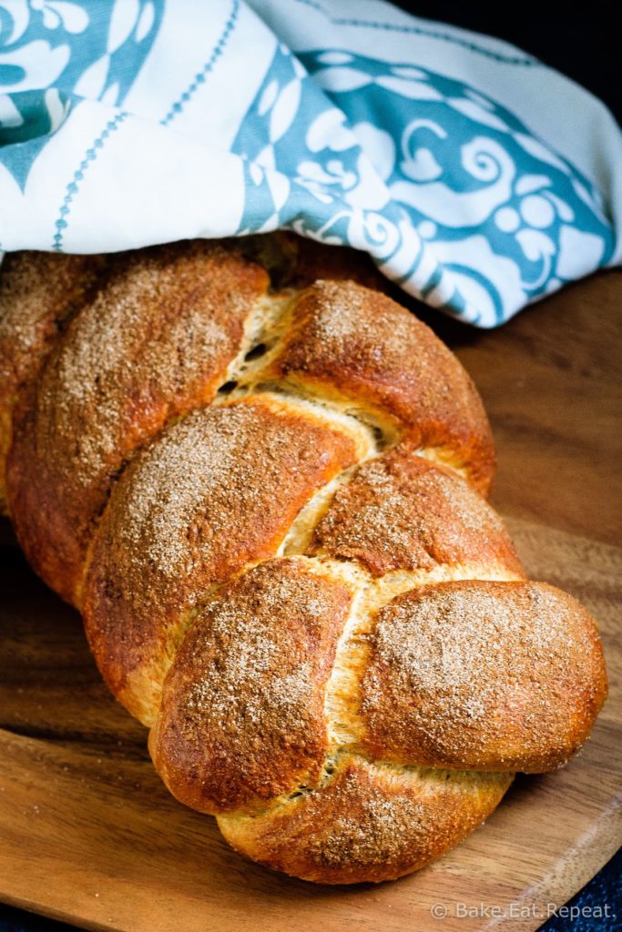 Cinnamon Challah - Easy to make, and absolutely perfect for French toast, this cinnamon challah bread is on the "make often" list at my house now!