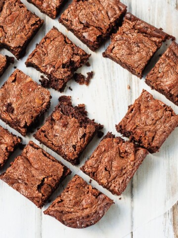 Peanut Butter and Salted Caramel Brownies