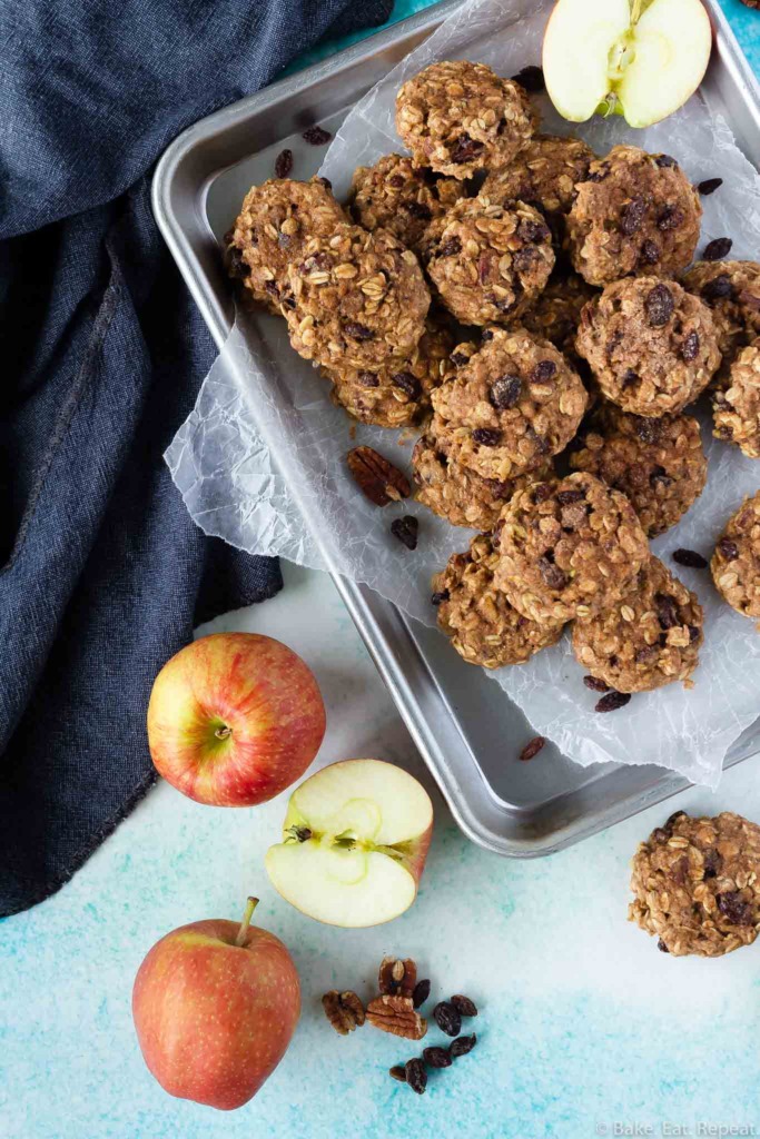 apple oatmeal breakfast cookies