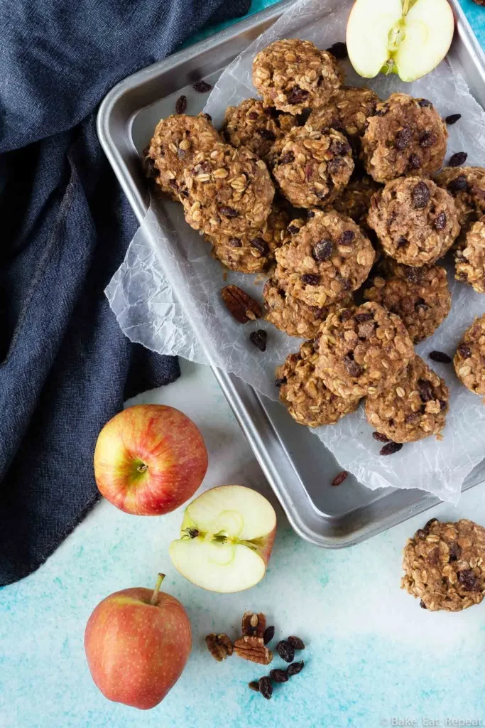 apple oatmeal breakfast cookies