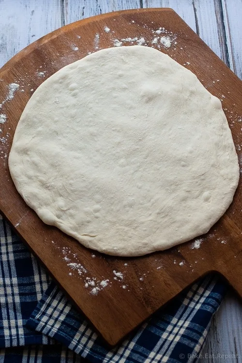Perfect Thin Crust Pizza Dough - The best pizza dough. Cold rise, thin crust, crispy, perfect pizza. You will never need another pizza dough recipe.