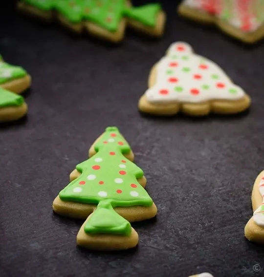 Sugar Cookies - The best sugar cookies for making Christmas cut-outs. Soft, sweet, and easy to make!