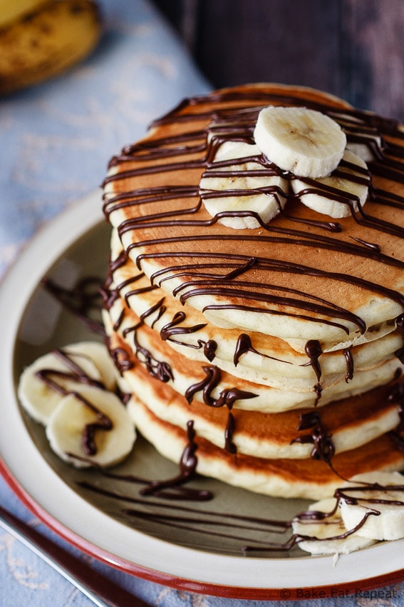 Banana Pancakes - Bake.Eat.Repeat. (simple, family friendly recipes)