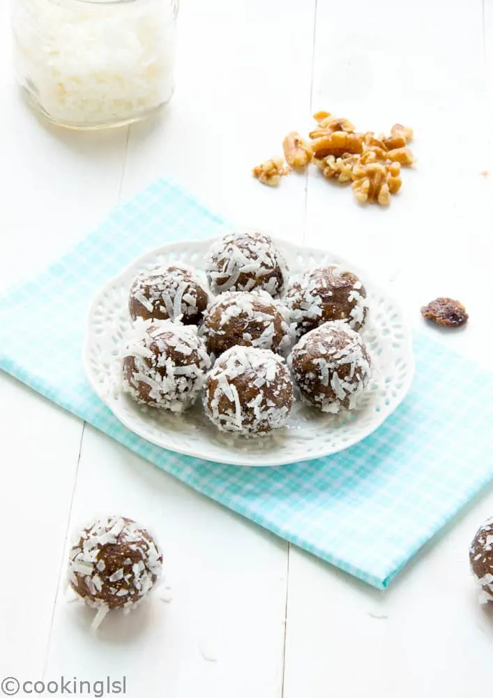 Date cherry protein energy balls - cooking lsl