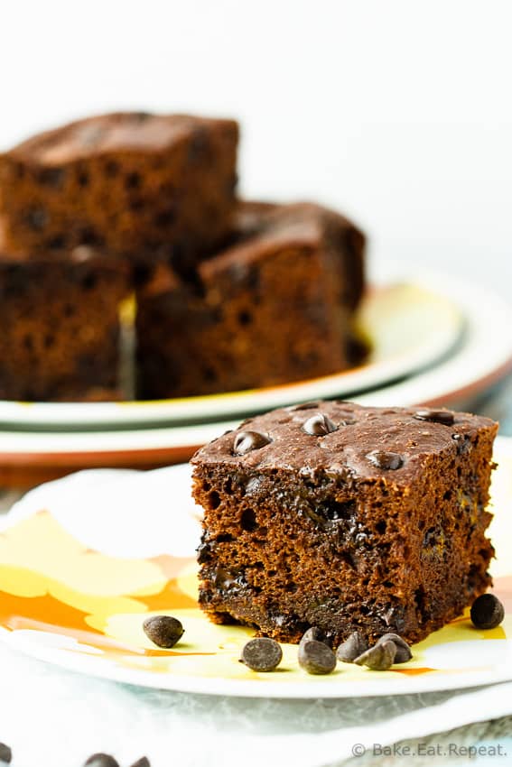 Healthy chocolate deals banana cake